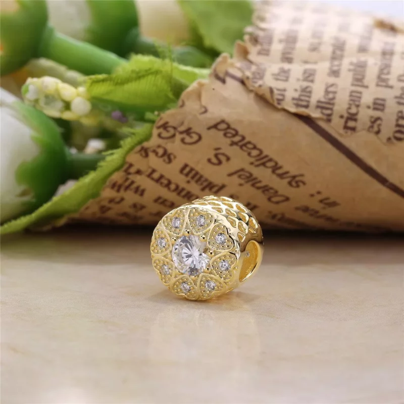 (imagen para) Charm Corazones de oro - PANDORA - Ver 3
