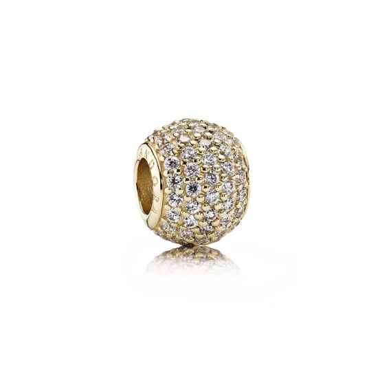 (imagen para) Charm bola Pav&eacute; Oro - PANDORA