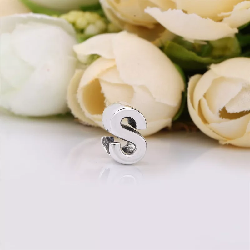 (imagen para) Charm en plata de ley Letra S - PANDORA - Ver 2