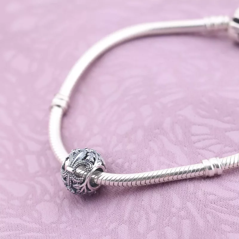 (imagen para) Charm Openwork Flor de Lis - PANDORA - Ver 2