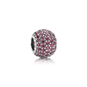 (imagen para) Charm Bola Pav&eacute; Rojo - PANDORA