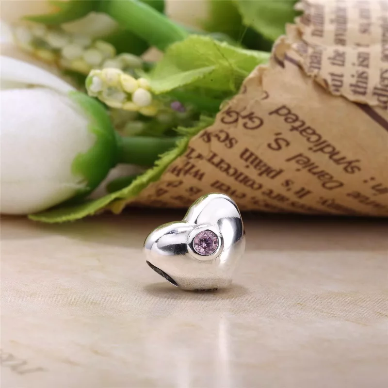 (imagen para) Charm Coraz&oacute;n Rosa - PANDORA - Ver 3
