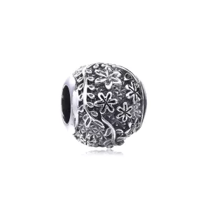 Charm en plata de ley Hojas y flores PANDORA (imagen para) Charm en plata de ley Hojas y flores PANDORA