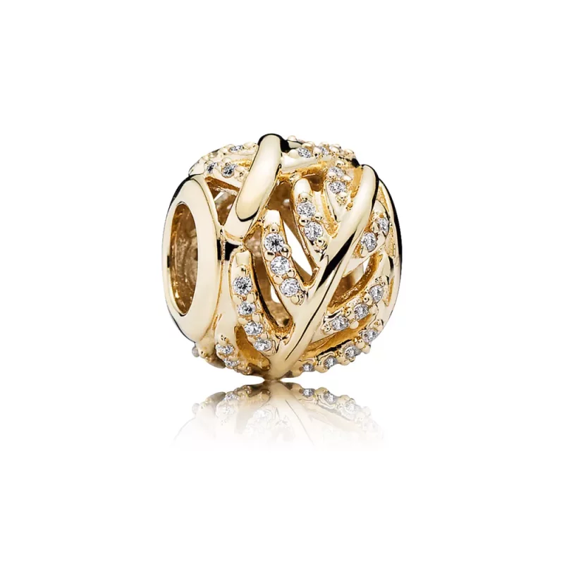 (imagen para) Charm Pluma Destellante - PANDORA