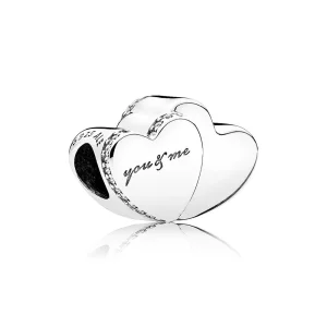 Charm en plata de ley Dos Corazones - PANDORA (imagen para) Charm en plata de ley Dos Corazones - PANDORA