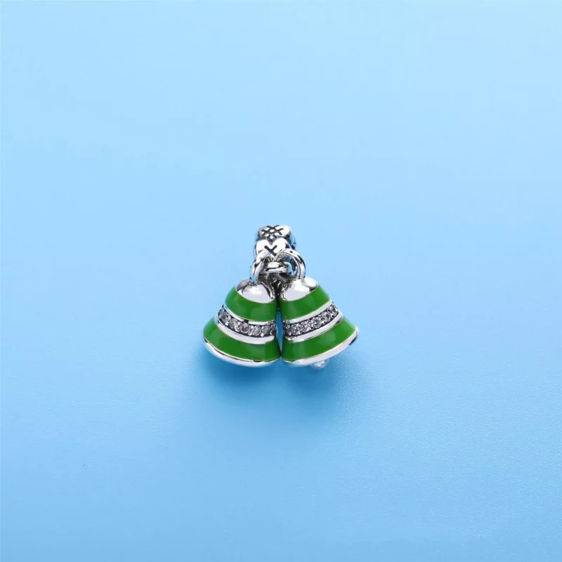 (imagen para) Charm colgante en plata de ley Campanas verdes PANDORA - Ver 2