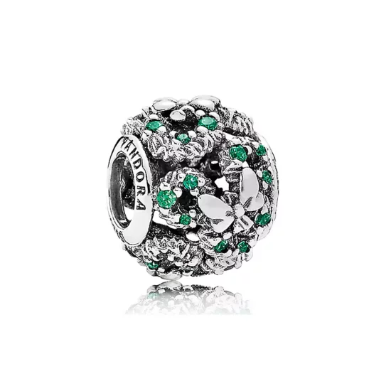 (imagen para) Charm en plata de ley Disny, Corona navide&ntilde;a de Mickey Mouse PANDORA