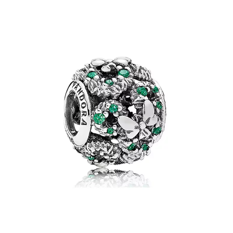 (imagen para) Charm en plata de ley Disny, Corona navide&ntilde;a de Mickey Mouse PANDORA