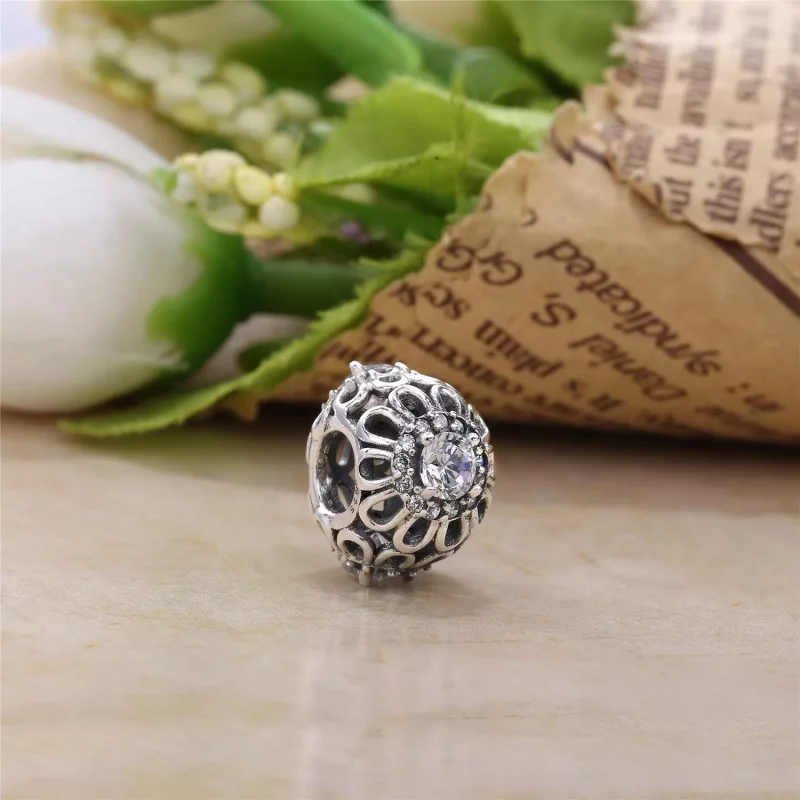 (imagen para) Charm calado Brillo de Flor - PANDORA - Ver 3