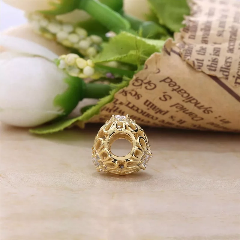 (imagen para) Charm calado Brillo de Flor - PANDORA - Ver 4
