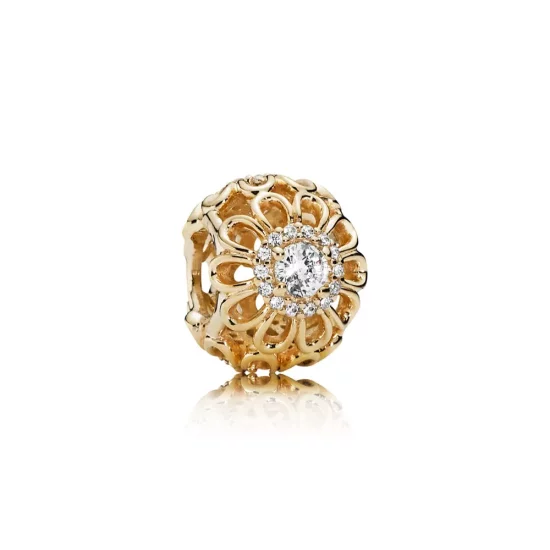 (imagen para) Charm calado Brillo de Flor - PANDORA