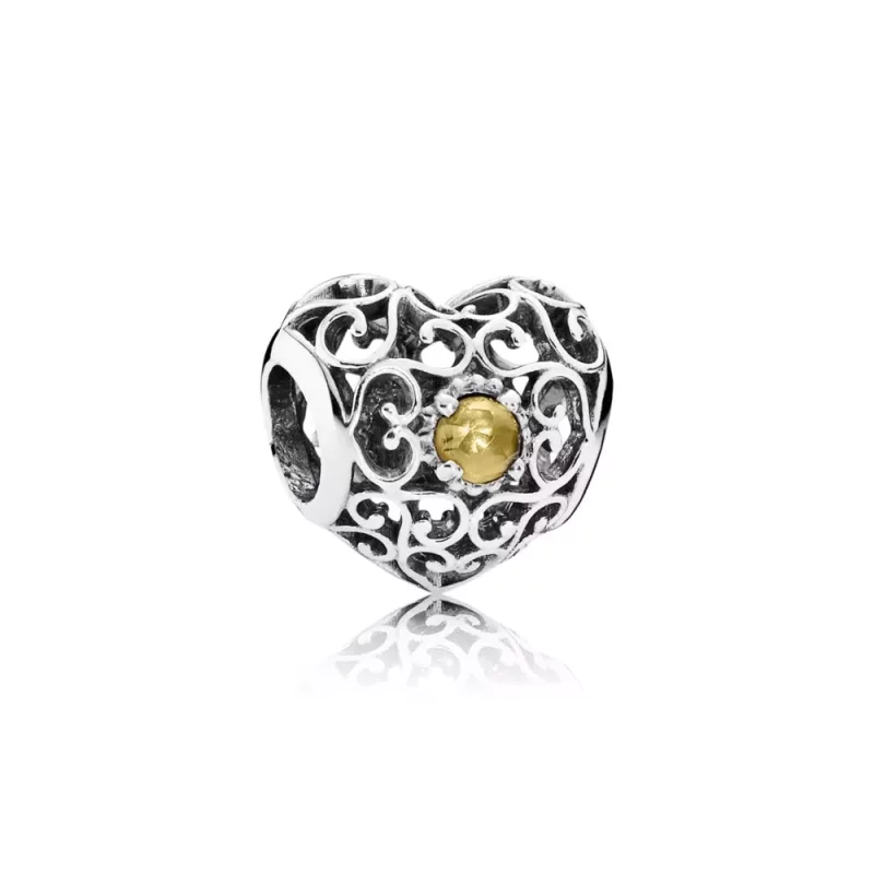 (imagen para) Charm calado Coraz&oacute;n de Noviembre - PANDORA