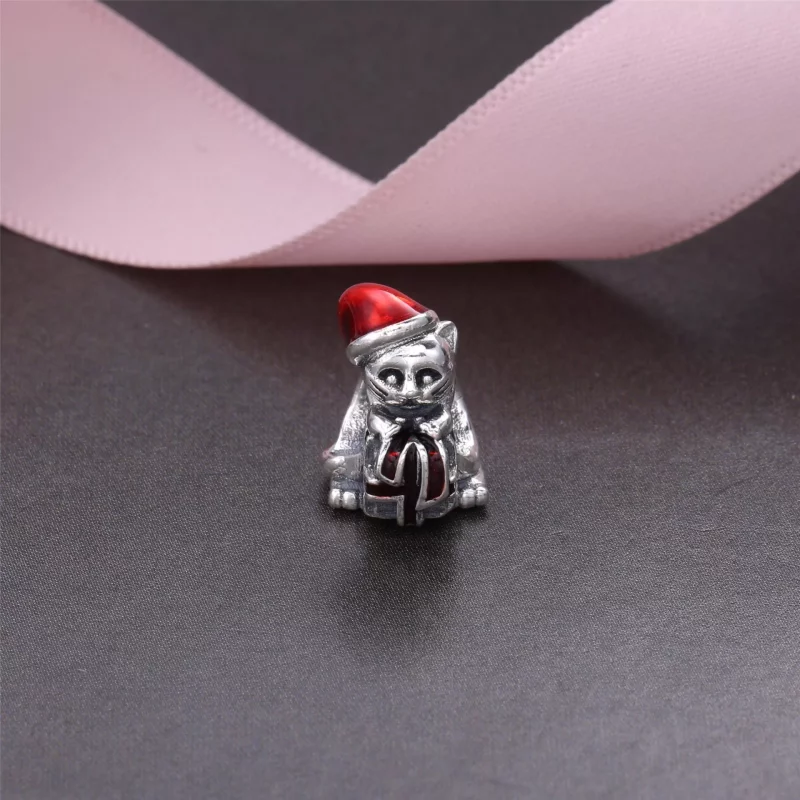 (imagen para) Charm Gatito de Navidad - PANDORA - Ver 2