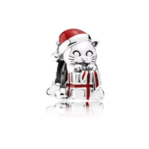 Charm Gatito de Navidad - PANDORA (imagen para) Charm Gatito de Navidad - PANDORA