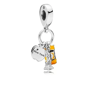 (imagen para) Charm colgante en plata de ley Lo m&aacute;s destacado de Nueva York PANDORA