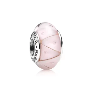 (imagen para) Charm Cristal de Murano Zig-Zag Rosa - PANDORA