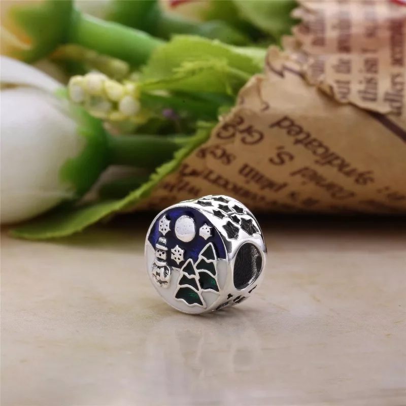 (imagen para) Charm en plata de ley Pa&iacute;s de las Maravillas Nevado - PANDORA - Ver 3