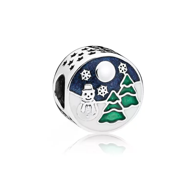 (imagen para) Charm en plata de ley Pa&iacute;s de las Maravillas Nevado - PANDORA