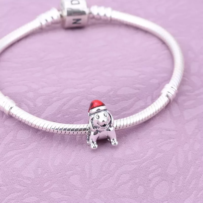 (imagen para) Charm Cachorrito de Navidad - PANDORA - Ver 2