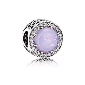 (imagen para) Charm Corazones Radiantes rosa iridiscente - PANDORA