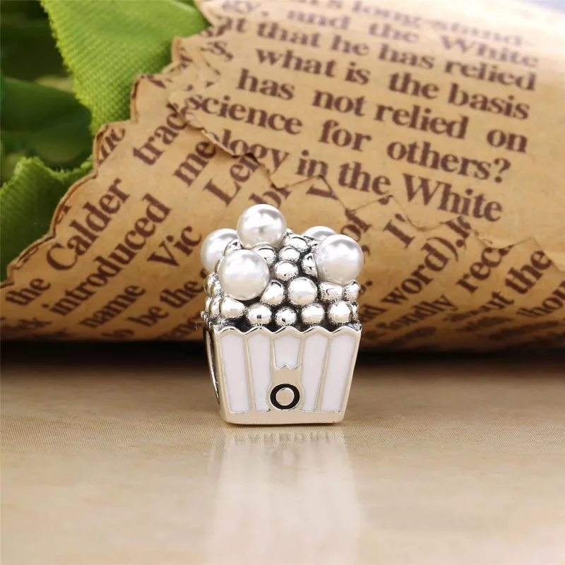 (imagen para) Charm en plata de ley Deliciosas Palomitas - PANDORA - Ver 2