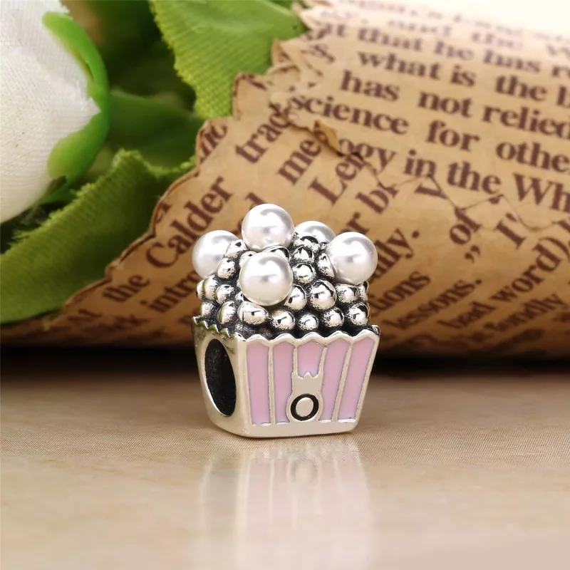 (imagen para) Charm en plata de ley Deliciosas Palomitas - PANDORA - Ver 3