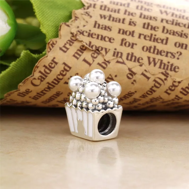(imagen para) Charm en plata de ley Deliciosas Palomitas - PANDORA - Ver 4