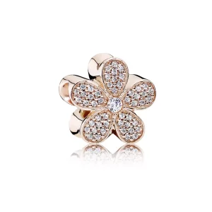(imagen para) Charm PANDORA Rose Margarita Brillante