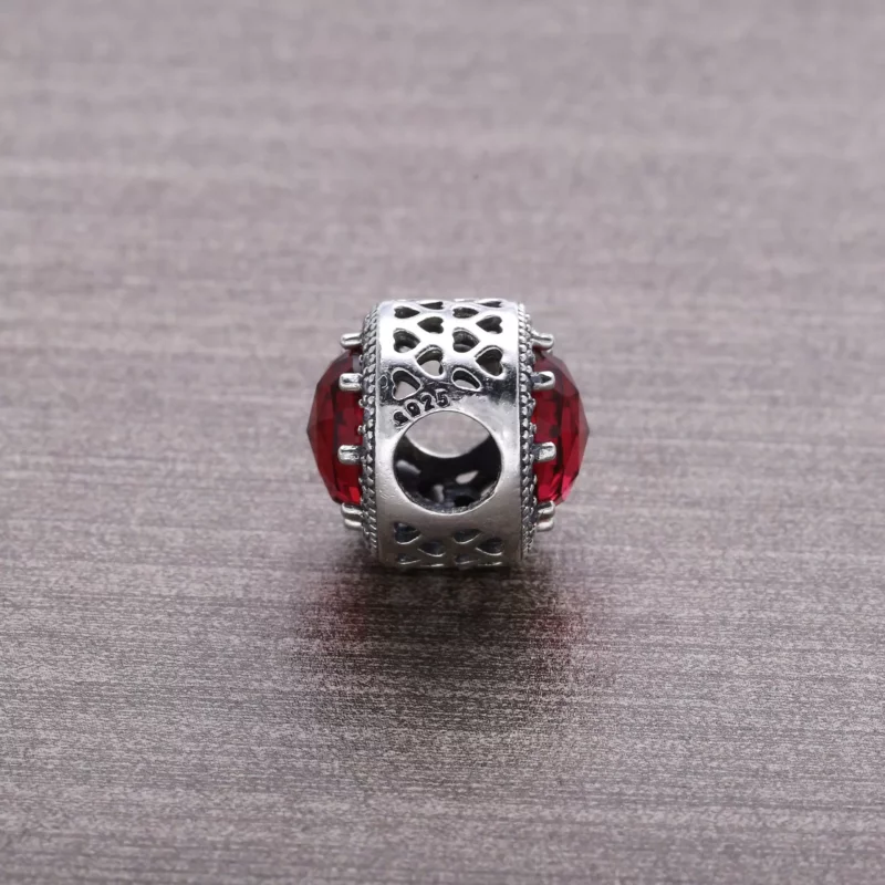 (imagen para) Charm Corazones Radiantes Cereza - PANDORA - Ver 3