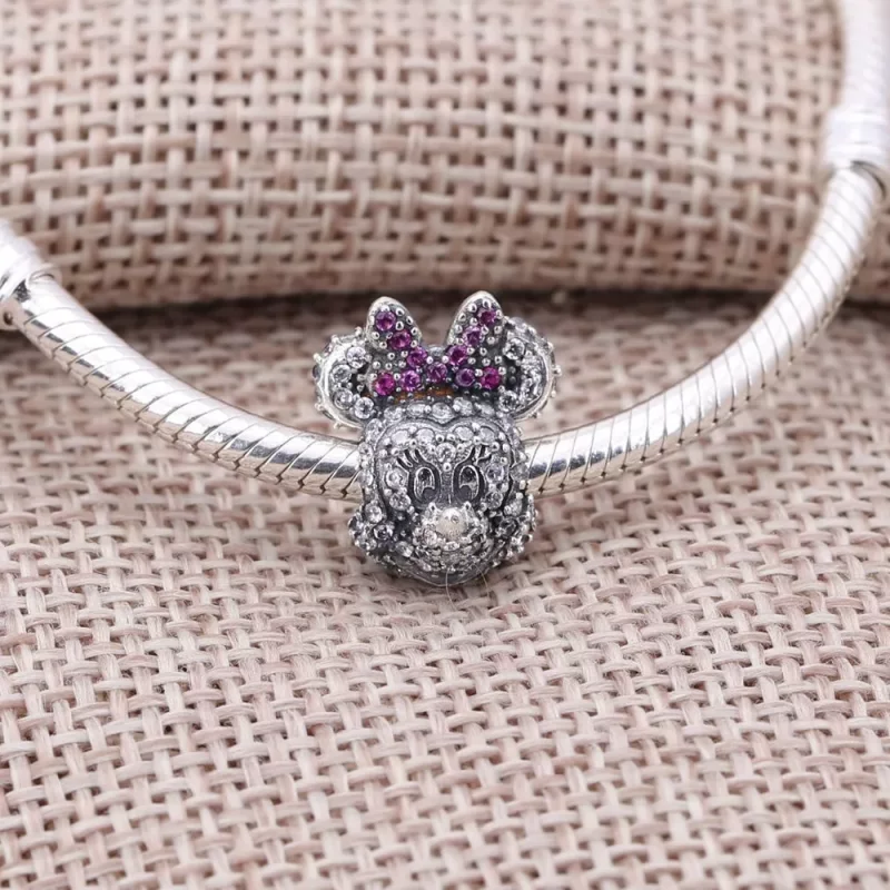 (imagen para) Charm Disney Minnie Silver PANDORA - Ver 2