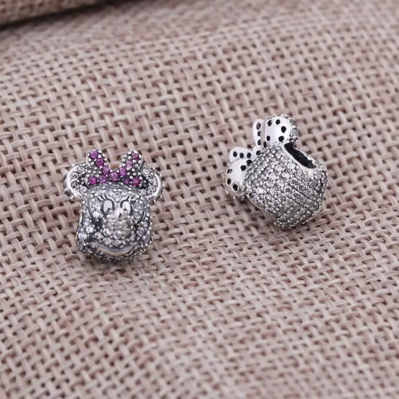 (imagen para) Charm Disney Minnie Silver PANDORA - Ver 3