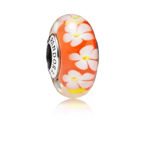 Charm cristal de Murano Flor Tropical - PANDORA (imagen para) Charm cristal de Murano Flor Tropical - PANDORA