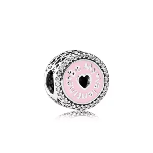 Charm en plata de ley Se mi san valentin PANDORA (imagen para) Charm en plata de ley Se mi san valentin PANDORA