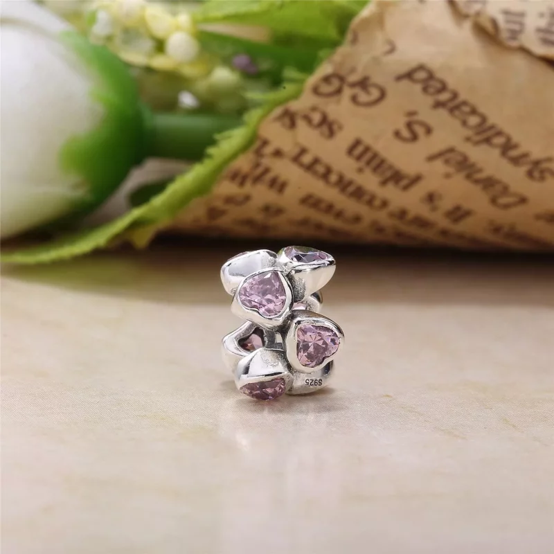 (imagen para) Separador en plata de ley Espacio en mis corazones PANDORA - Ver 2