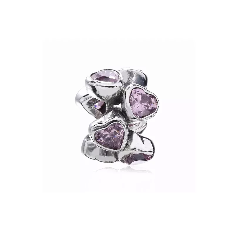 (imagen para) Separador en plata de ley Espacio en mis corazones PANDORA