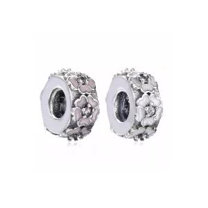 (imagen para) Separador en plata de ley Pr&iacute;mula rosa PANDORA