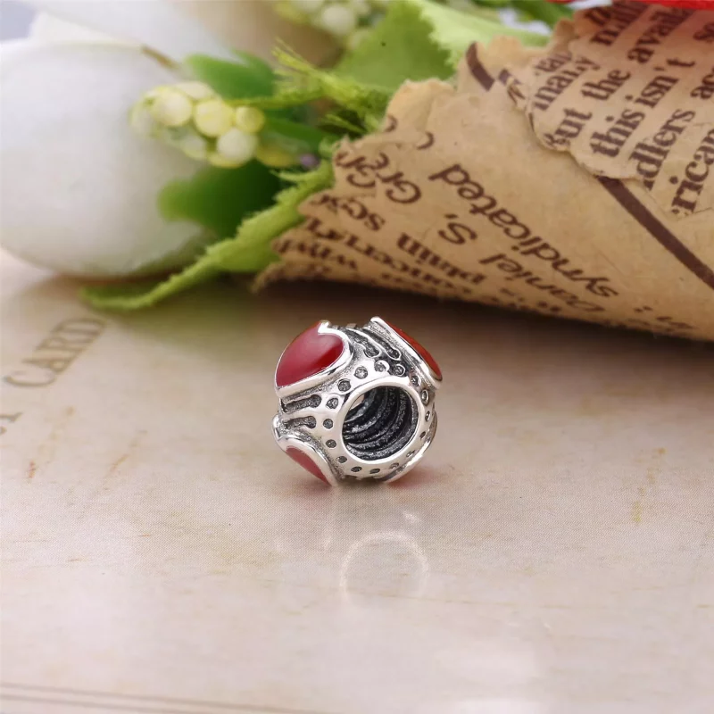 (imagen para) Charm Rosa Vintage - PANDORA - Ver 3
