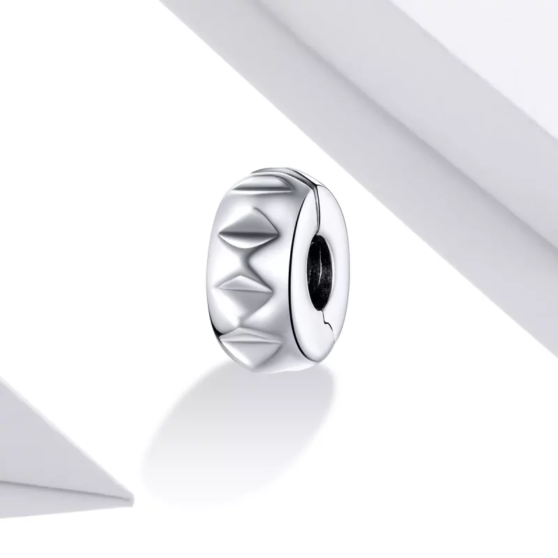 (imagen para) Clip de Remache de Plata Estilo Pandora - SCC1780 - Ver 2