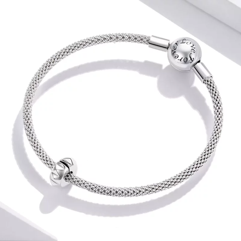 (imagen para) Clip de Remache de Plata Estilo Pandora - SCC1780 - Ver 3