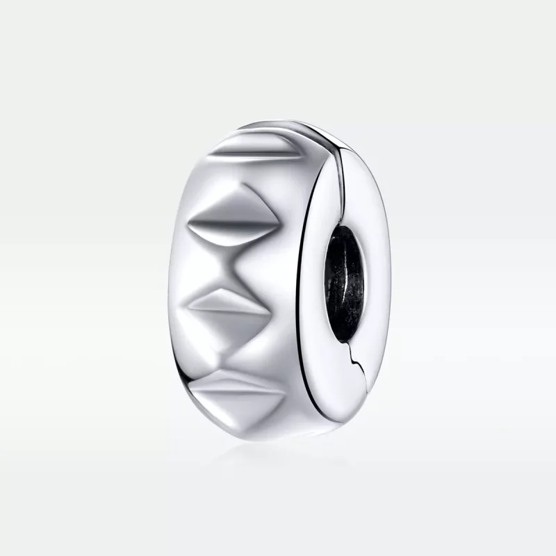 (imagen para) Clip de Remache de Plata Estilo Pandora - SCC1780 - Ver 5