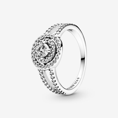 Anillo de doble halo brillante de PANDORA - 199408C01