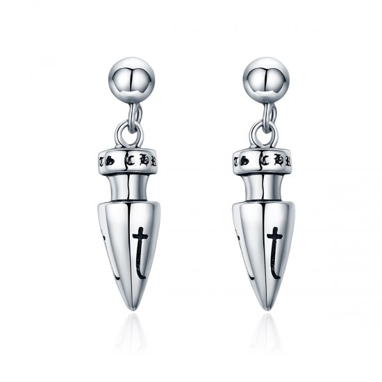 Estilo Pandora Aretes Colgantes de Token Sagrado - VSE131 - Haga click en la imagen para cerrar