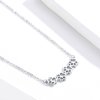 Collar de plata estilo Pandora con lindo colgante de pata - SCN346