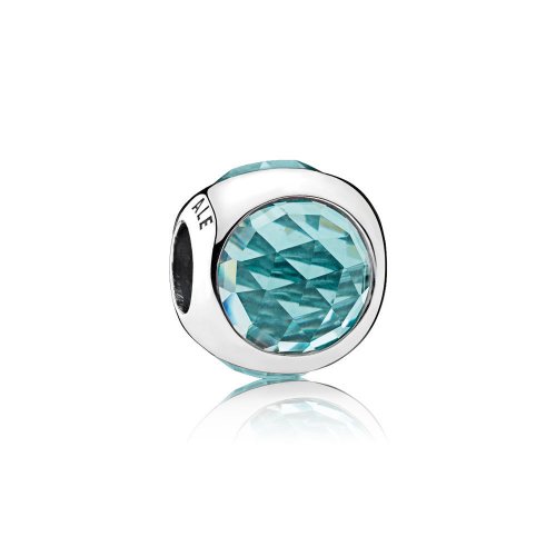 Charm Gota Radiante Verde Glaciar - PANDORA