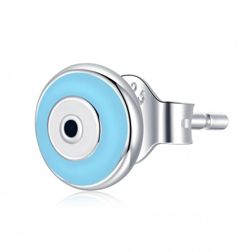 Pendientes de botón estilo Pandora con ojo de guardián - SCE1207-LB
