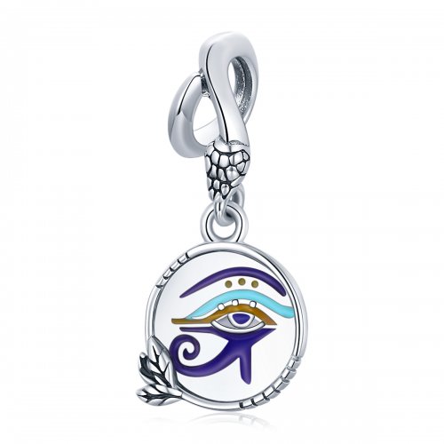 Estilo Pandora Plata Egipto - Colgante de Ojos Gemelos - SCC1857