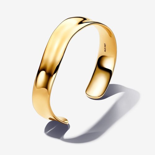 Pulsera Rígida Pandora Ancha Abierta Forma Orgánica - 563302C00