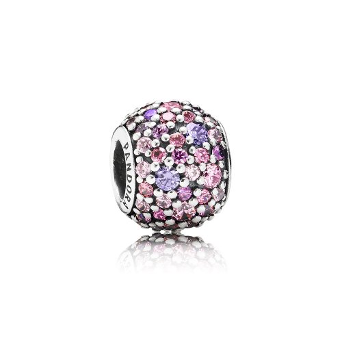 Charm Pavé morado y rosa - PANDORA