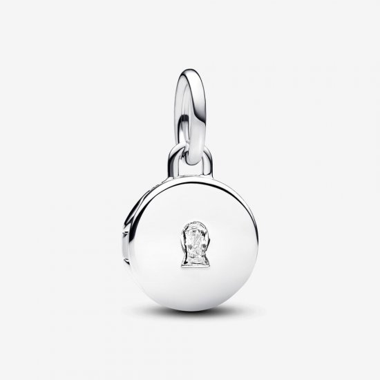 Charm Colgante Pandora Medalla Grabable que se abre - 793066C01 - Haga click en la imagen para cerrar