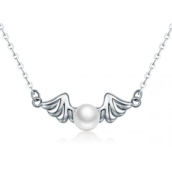 Collar de estilo Pandora con alas de ángel - VSN021 - Haga click en la imagen para cerrar